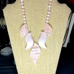 Flaming Rose Quartz Necklace